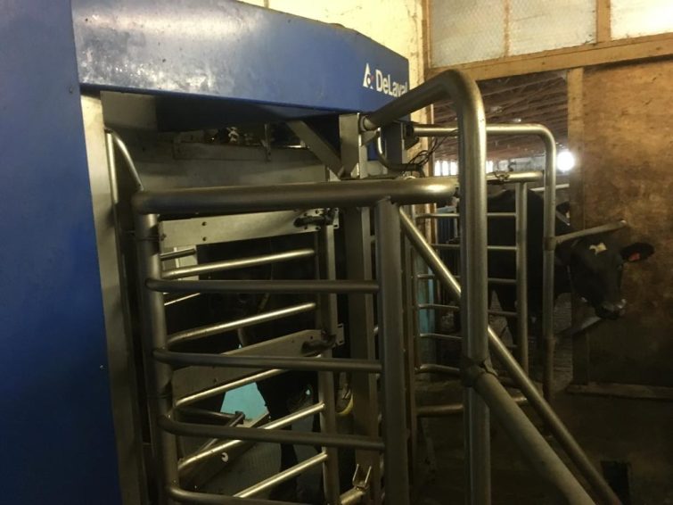 4x DeLaval Melkroboter, Melkanlage, Baujahr 2014 zu verkaufen