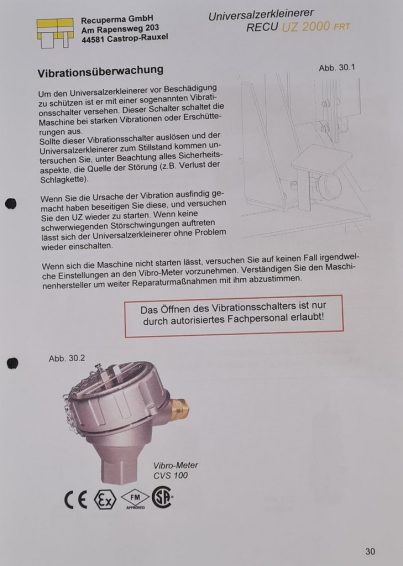 Recuperma UZ 2000 Universalzerkleinerer zu verkaufen