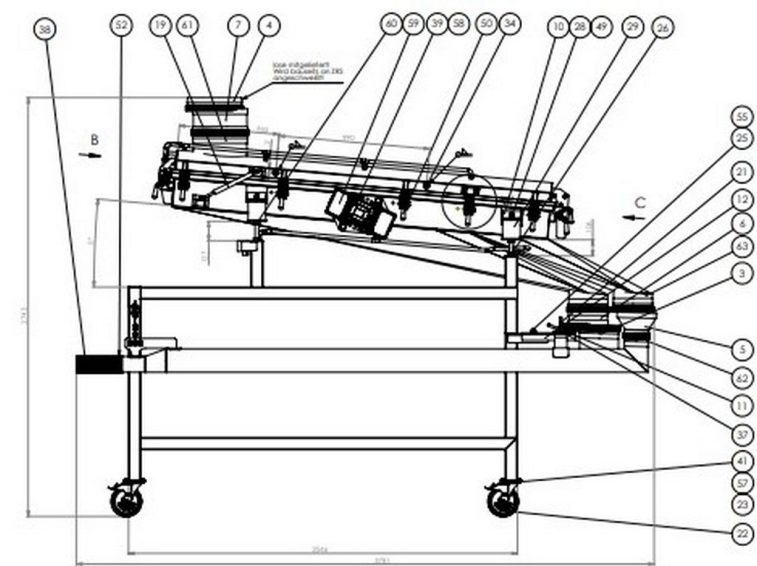 Molkerei VibSpeed 1500-E-4541-CIP Siebmaschine zu verkaufen