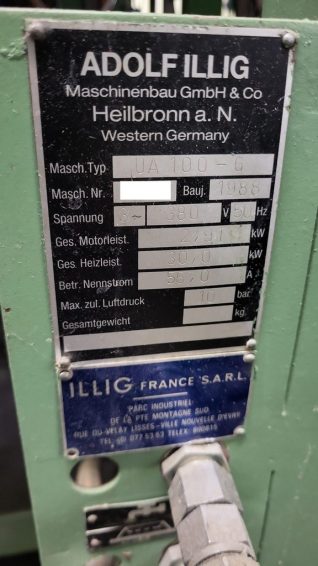 Illig UA 100 – G Tiefziehmaschine zu verkaufen