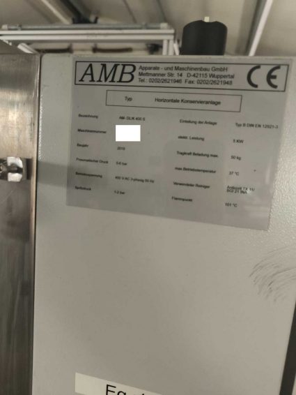 AMB AM-DL/K 400 S industrial washing system for sale