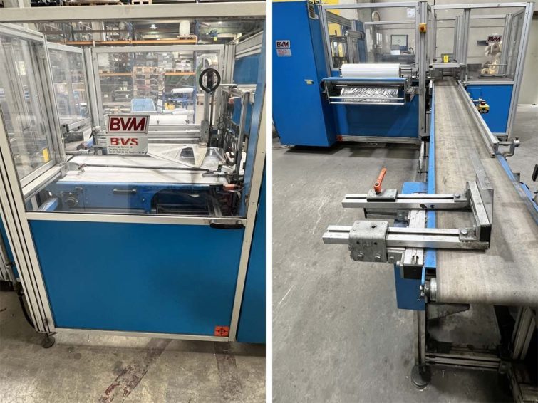 BVM Brunner Compacta 6010 Verpackungsmaschine mit dem Folienschrumpftunnel zu verkaufen